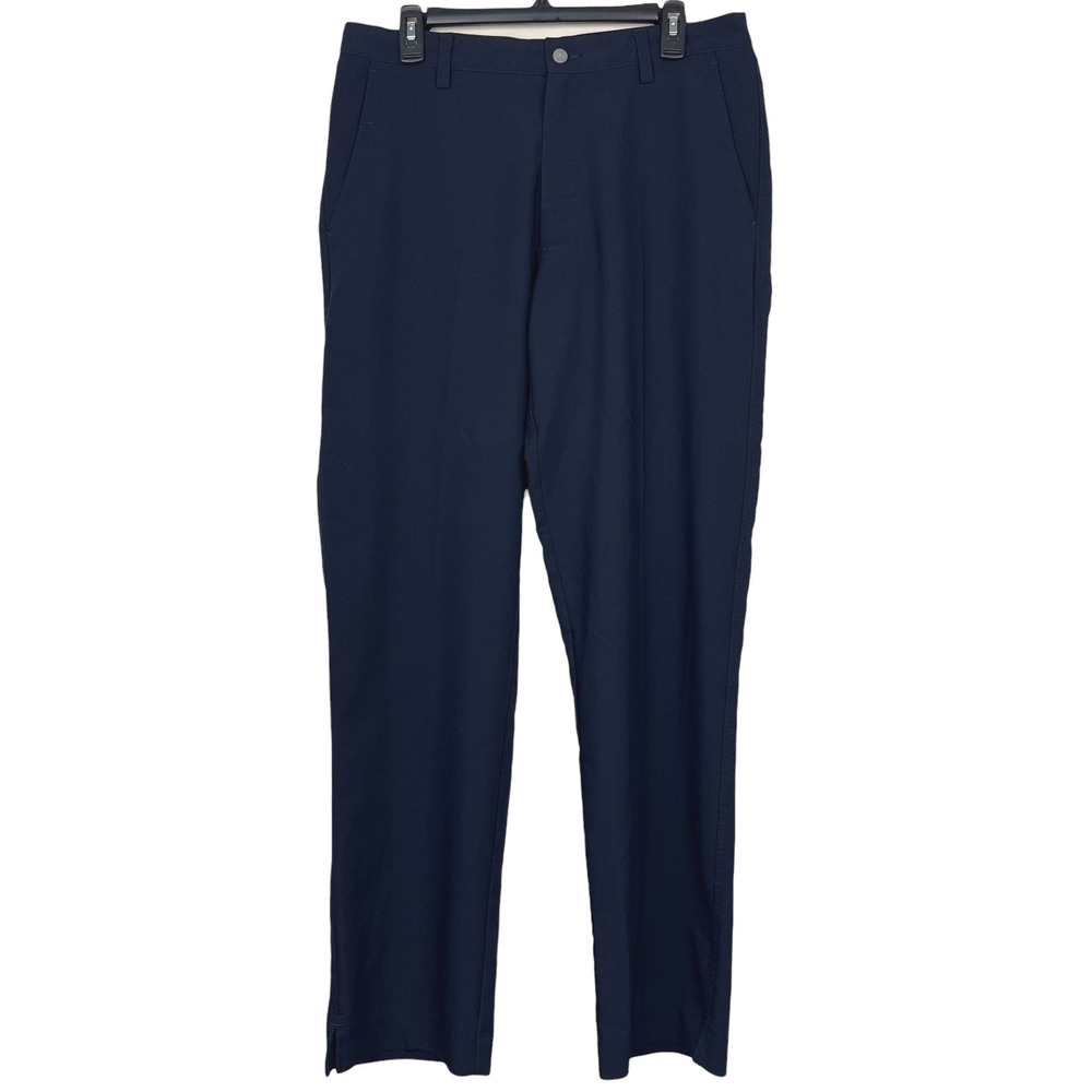 FootJoy Performance Golf Pants Mens 34x34 Quick Dry Stretch Navy Blue Zip